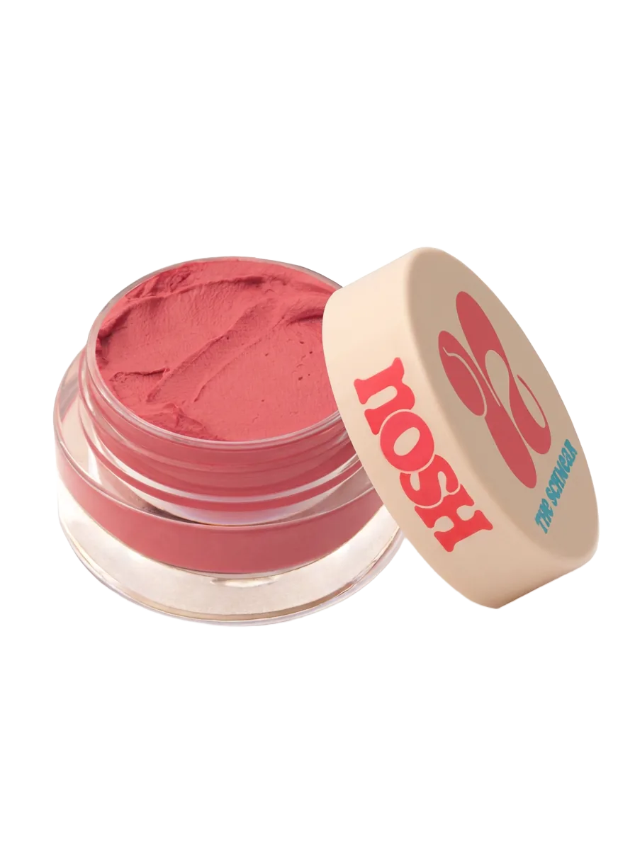 The Schmear in Schmooze, a warm, naturally. peach blush balm